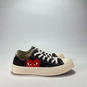 CDG Play x Converse Chuck Taylor All Star Low Top Black Sneakers Women’s Size 7